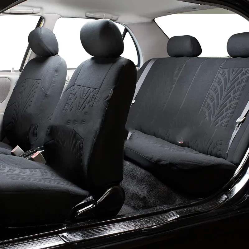 RoadGrip Tire-Inspired Seat Covers – 14-Piece Universal Set