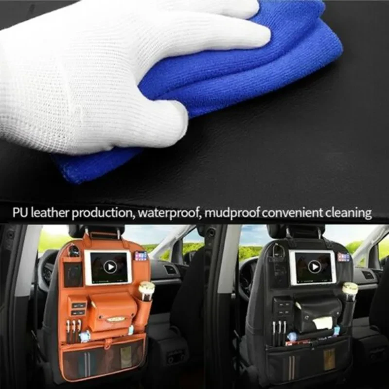 KUANDARMX Car Organizer – Kick Mat, USB Port & Tablet Holder