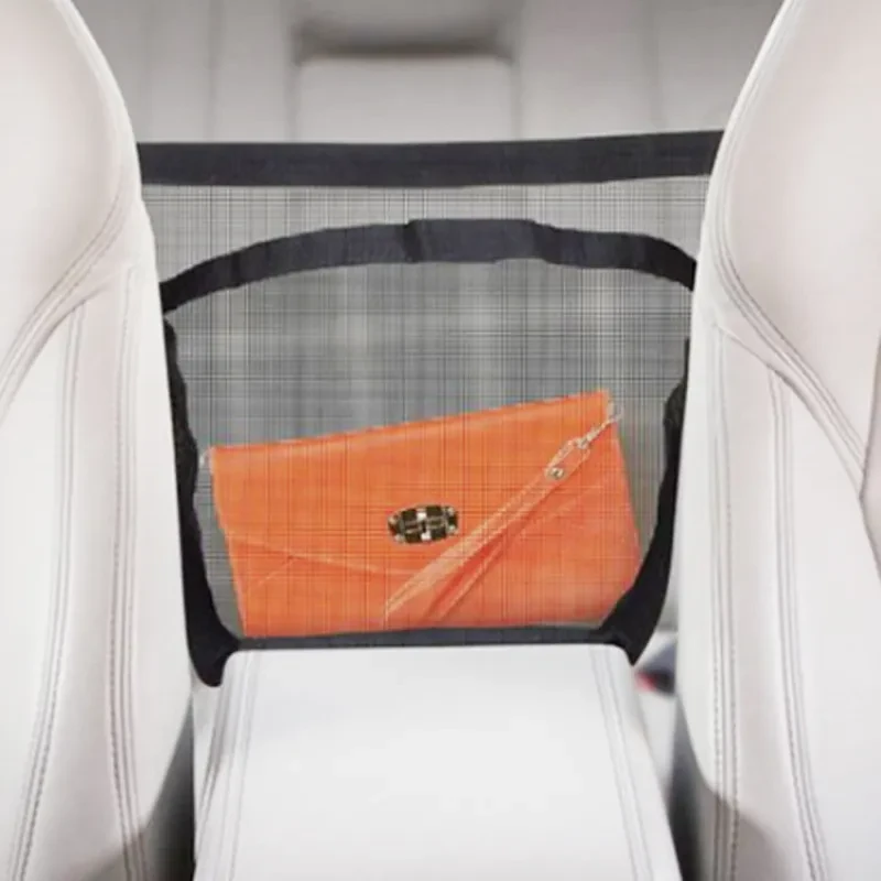 LR Decor Car Seat Net Pocket – Wallet & Snack Barrier Organizer