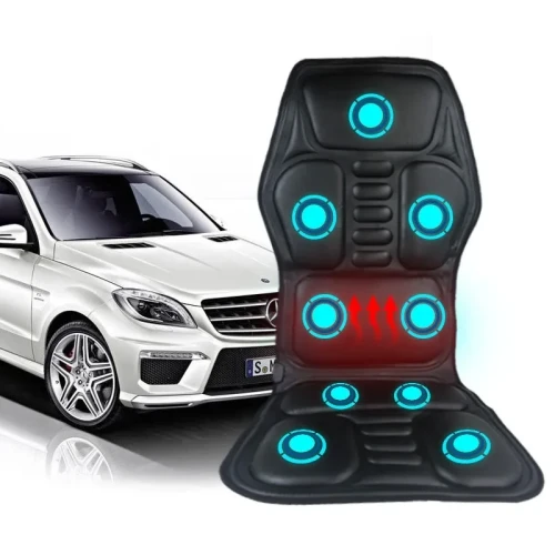 Car Neck & Waist Massager – 9 Modes, Heating & 12V Dual Use