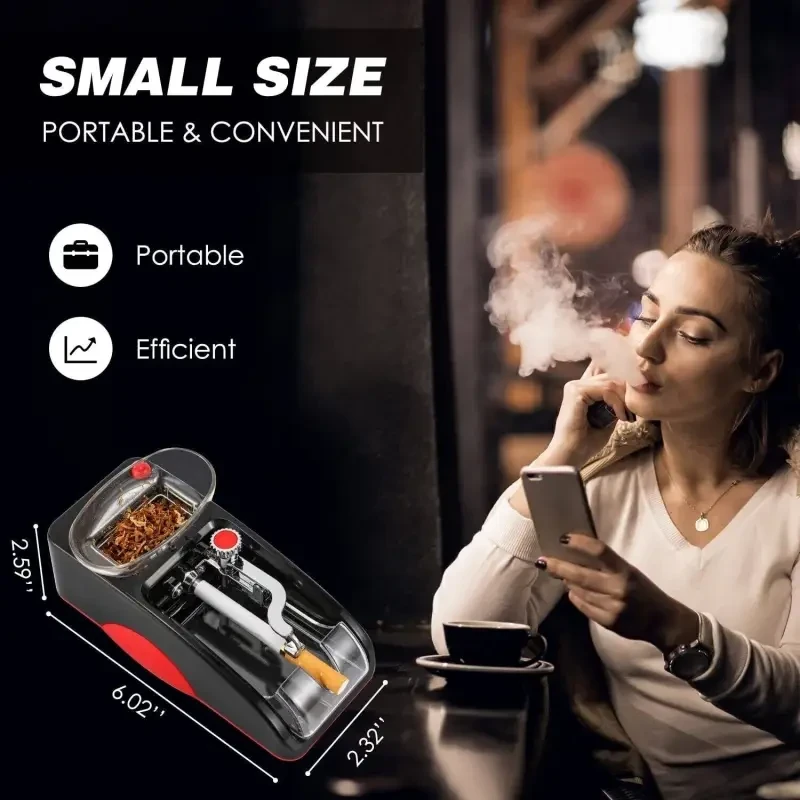 Portable Electric Cigarette Rolling Machine and Tobacco Injector