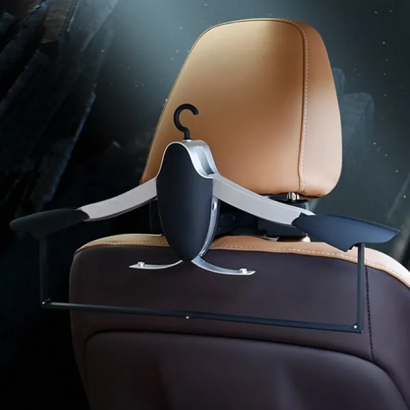 Foldable Car Clothes Hanger – Penguin Design for Travel & Home Use