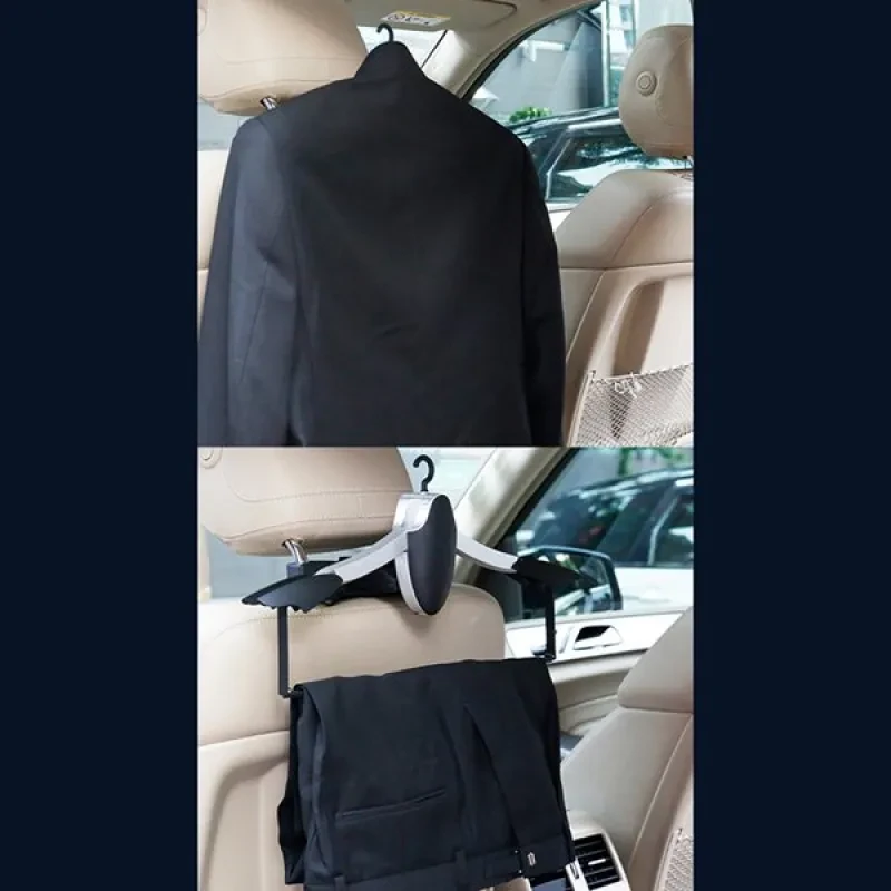 Foldable Car Clothes Hanger – Penguin Design for Travel & Home Use