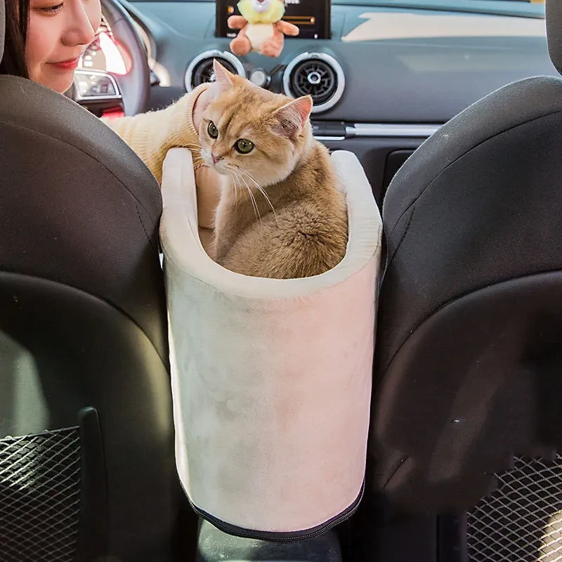 Portable Dog Car Seat Booster Bed – Safe Travel Carrier for Pets