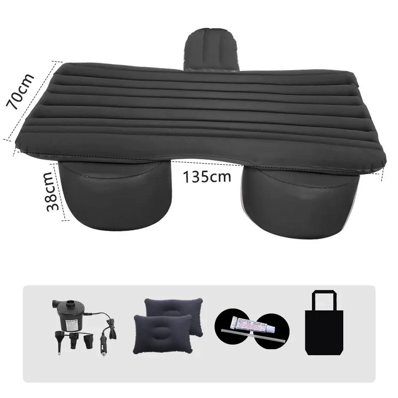 Inflatable Car Backseat Mattress – Portable Air Bed with Pump