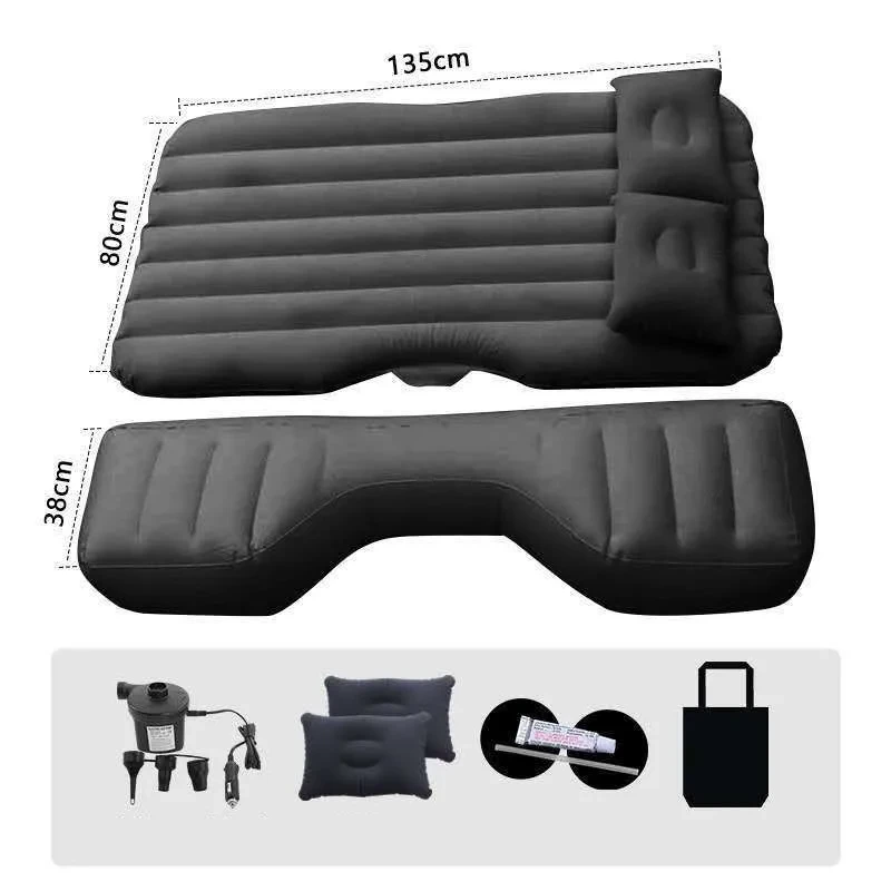 Inflatable Car Backseat Mattress – Portable Air Bed with Pump