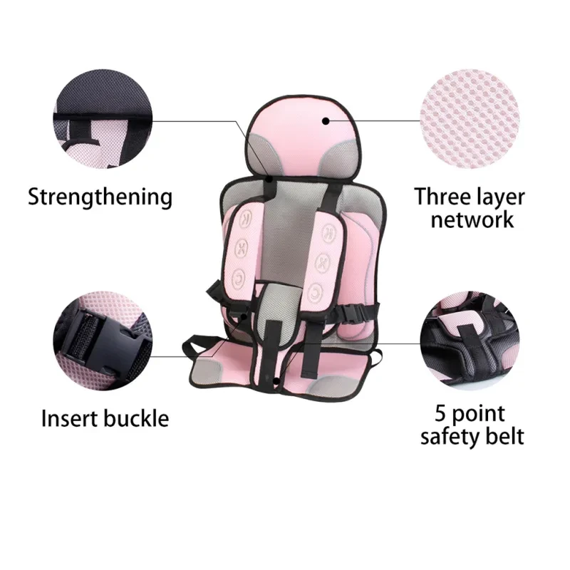 Adjustable Toddler Car Seat Cushion – Portable Safety Booster 2025