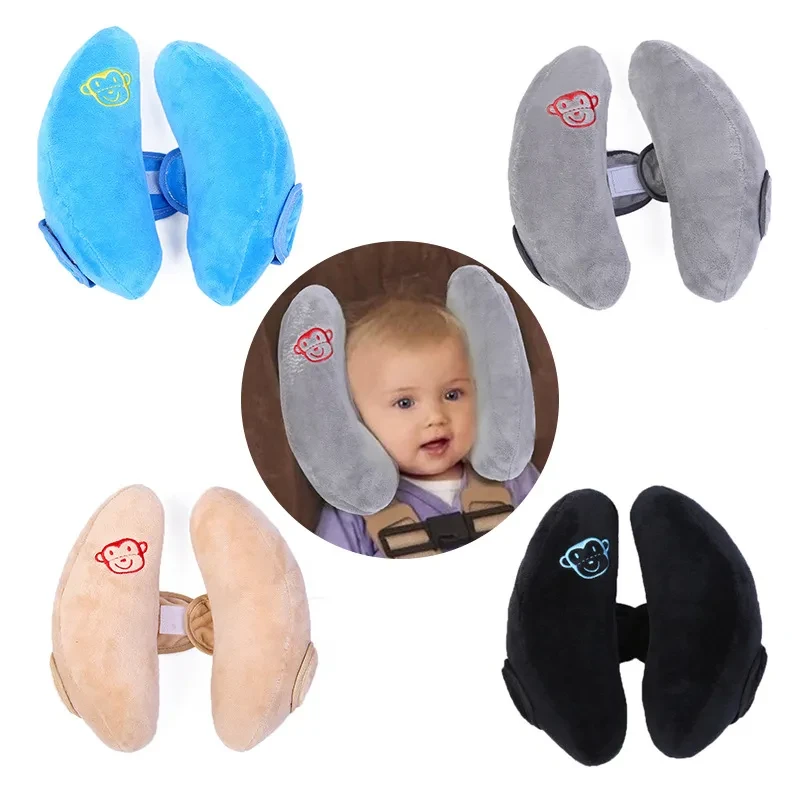 No-Drop Baby Car Headrest – Soft Neck Support for Sleeping Kids