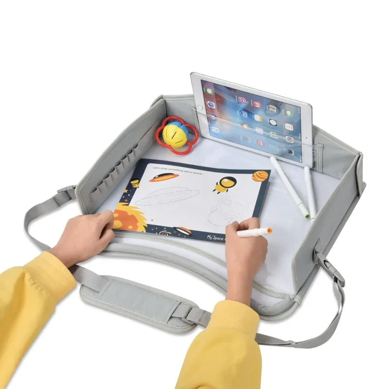 Kids Car Drawing Board Tray – Travel Art Desk for Backseat Fun