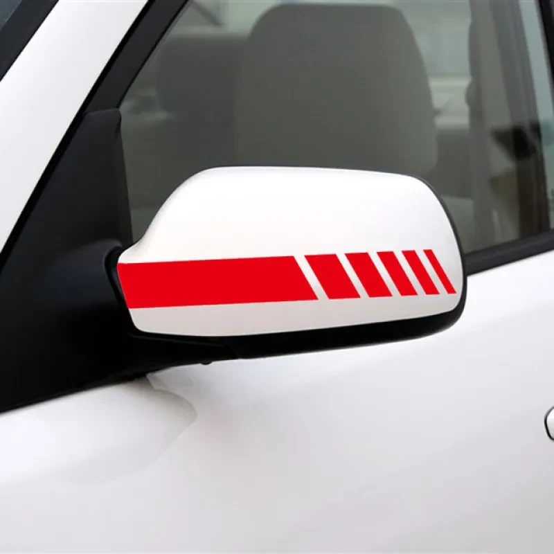 Reflective Rearview Mirror Stripe Sticker – Car Body Safety Decal