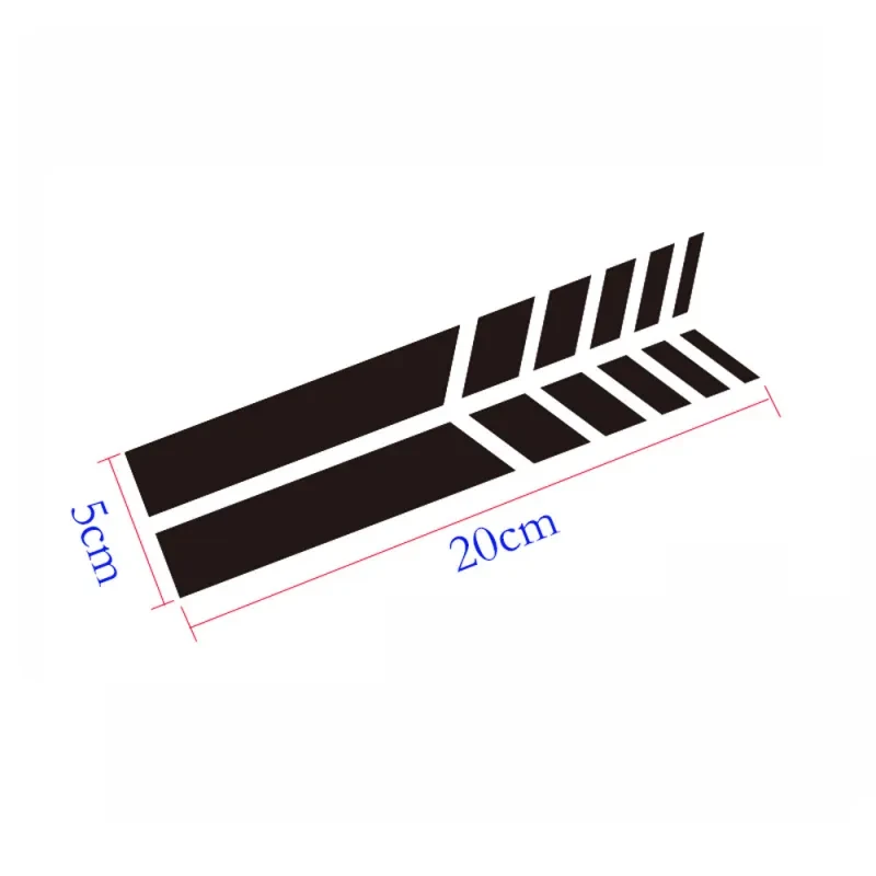 Reflective Rearview Mirror Stripe Sticker – Car Body Safety Decal