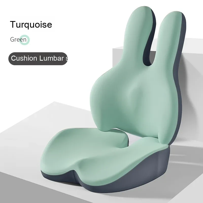 Car Seat Heightening Cushion Set – Lumbar Support & Headrest Pad