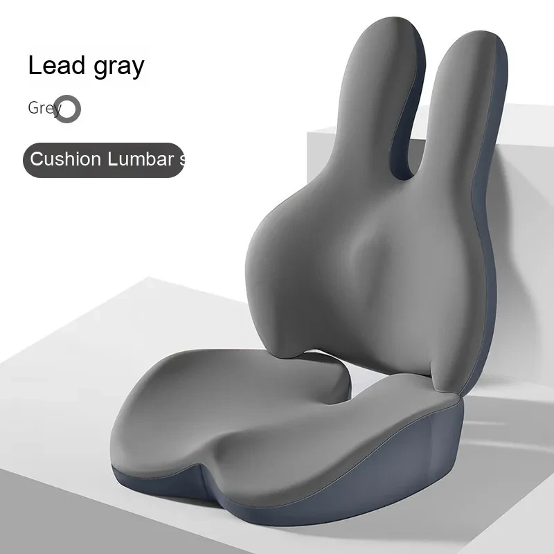 Car Seat Heightening Cushion Set – Lumbar Support & Headrest Pad