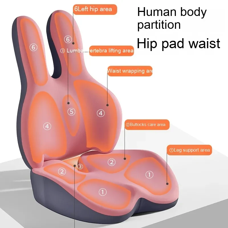 Car Seat Heightening Cushion Set – Lumbar Support & Headrest Pad