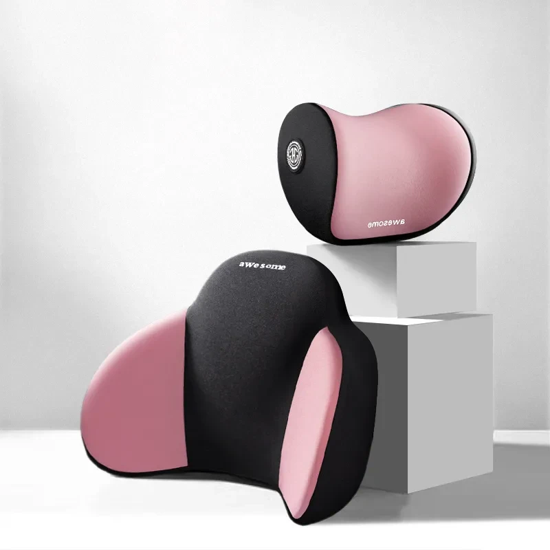 Sothuba Car Headrest & Lumbar Support Set β Memory Foam Back Kit