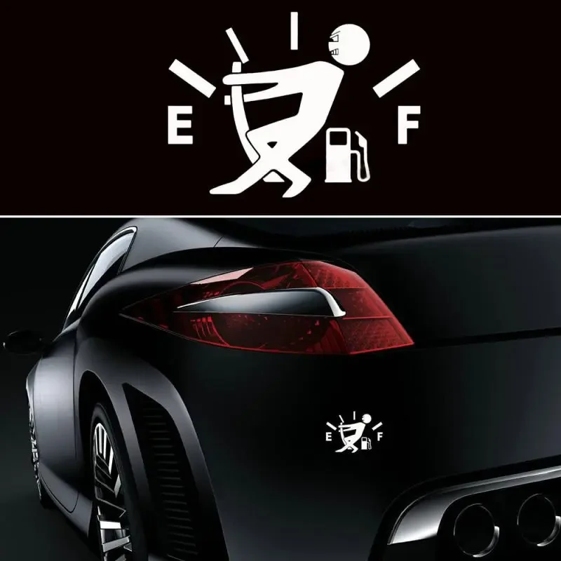 Funny Compass Fuel Gauge Vinyl Car Sticker – PET Fuel Tank Decal
