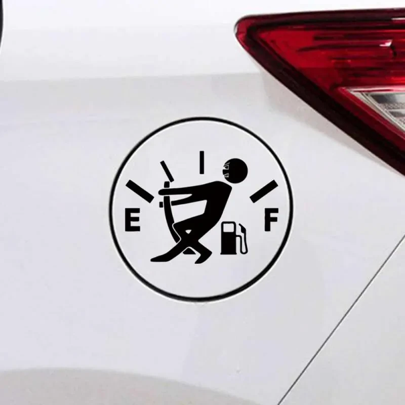 Funny Compass Fuel Gauge Vinyl Car Sticker – PET Fuel Tank Decal