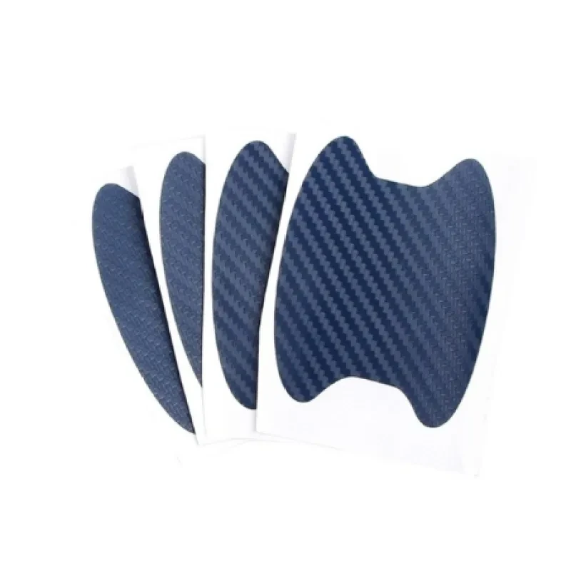 4pcs Carbon Fiber Car Door Handle Stickers – Scratch Resistant Set