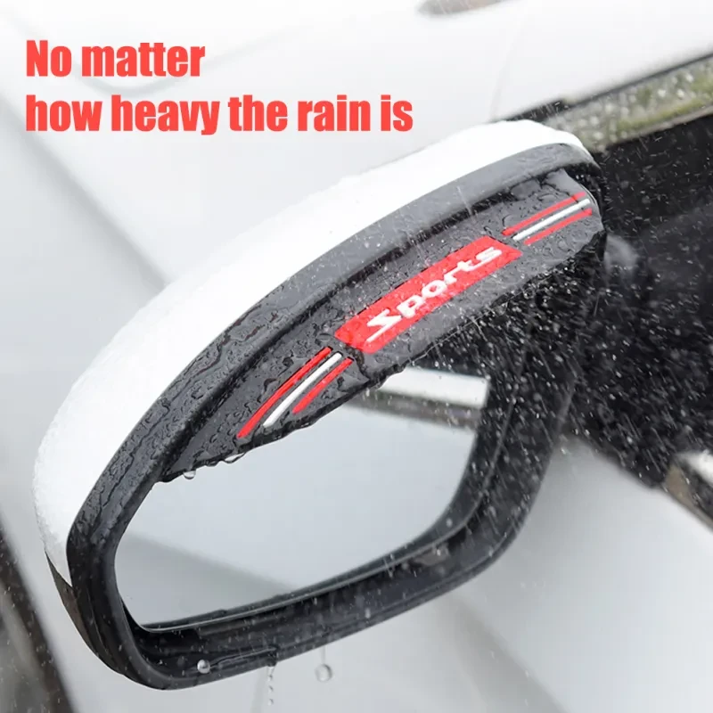 Rainproof Rearview Mirror Eyebrows – PVC Car Rain Shields (1 Pair)