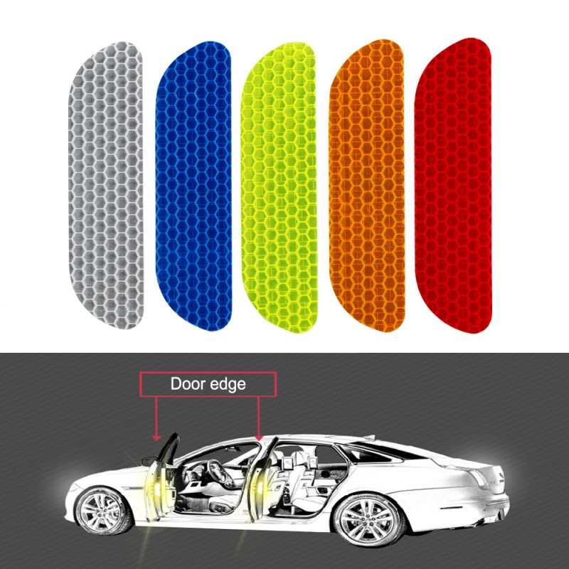 SUQI Reflective Car Safety Stickers – PET Warning Decals