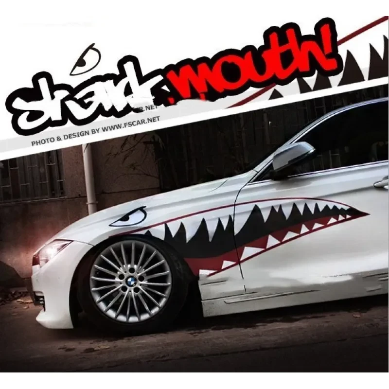 Shark Car Body Sticker – Creative PVC Outdoor Decal (Model A/B)