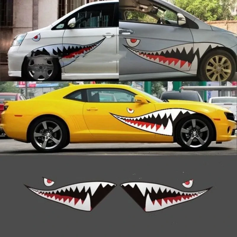 Shark Car Body Sticker – Creative PVC Outdoor Decal (Model A/B)