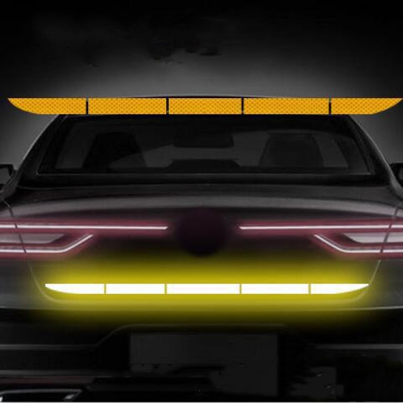 Rear Reflective Car Bumper Sticker – 5-Section Tail Box Warning