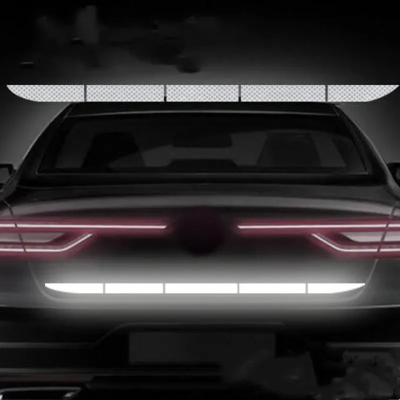 Rear Reflective Car Bumper Sticker – 5-Section Tail Box Warning