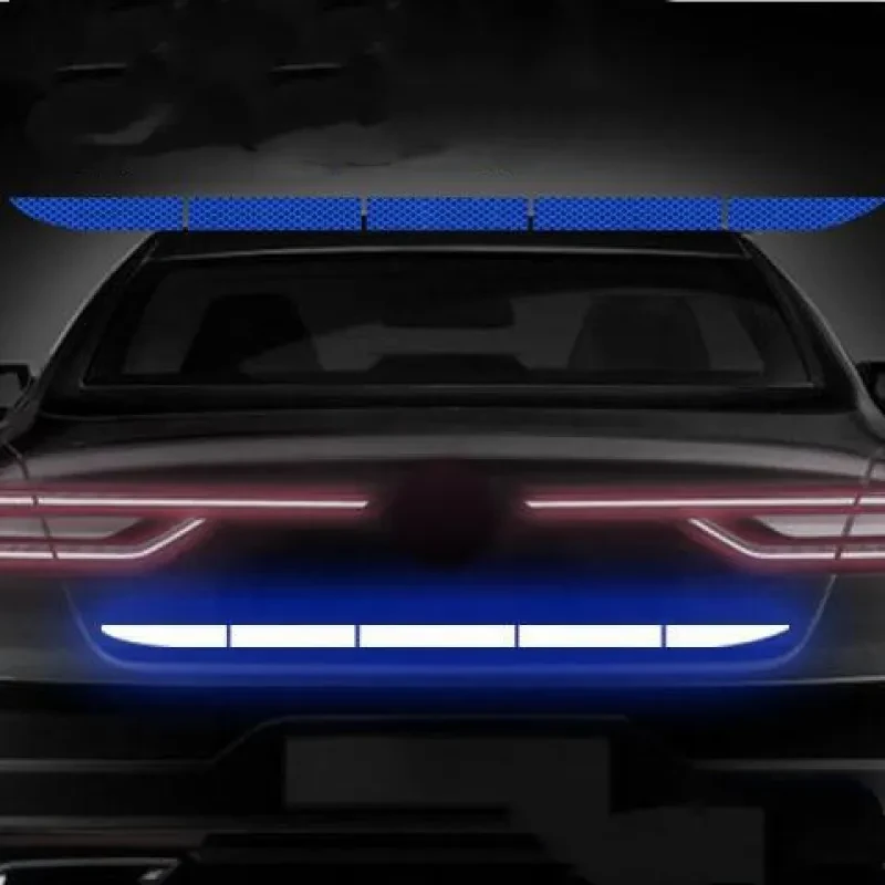 Rear Reflective Car Bumper Sticker – 5-Section Tail Box Warning
