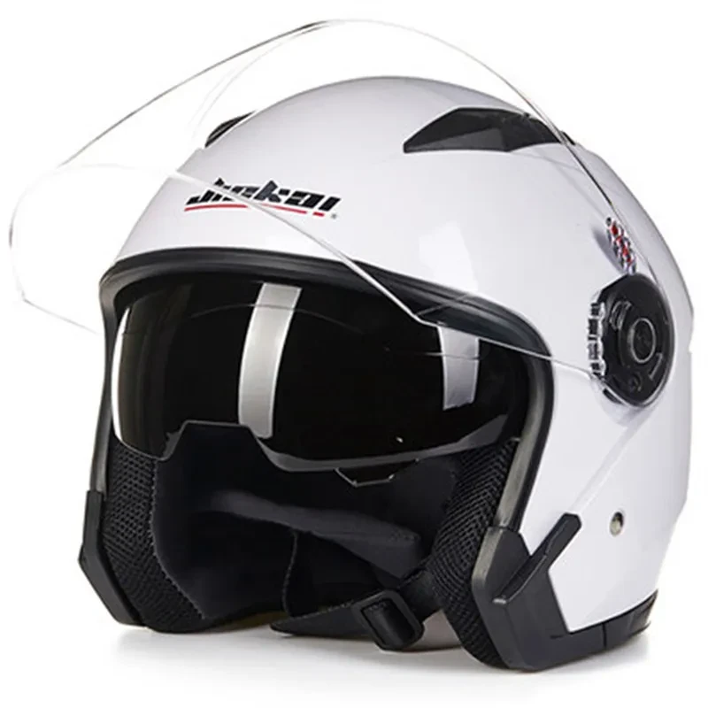 Dual Lens Motorcycle Helmet – Anti-Fog, 4-Season, Unisex Fit