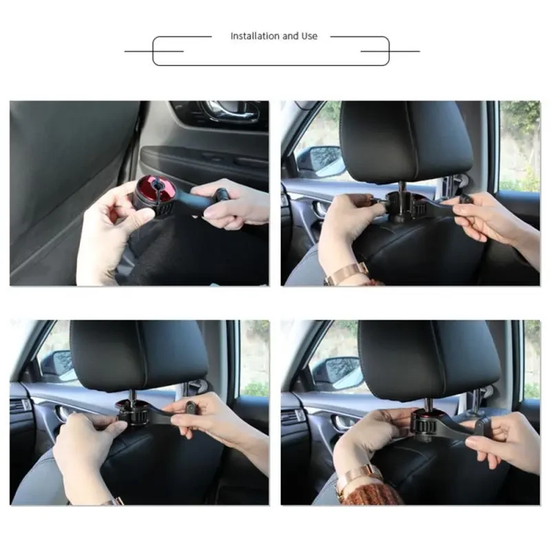 SnapHook 360° Car Hanger – Phone Mount & Organizer for Backseat