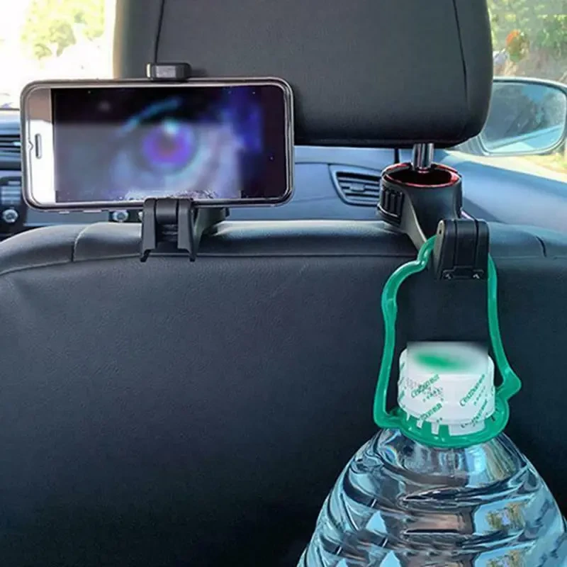 SnapHook 360° Car Hanger – Phone Mount & Organizer for Backseat
