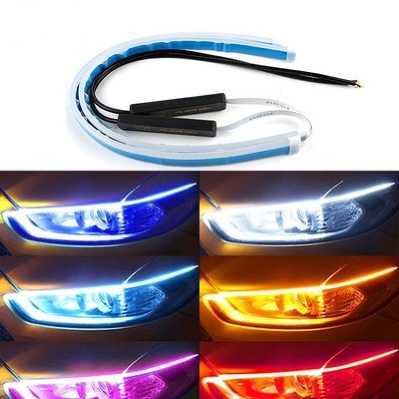 FlexiGlow LED DRL Strip β Waterproof Daytime Running & Turn Signal