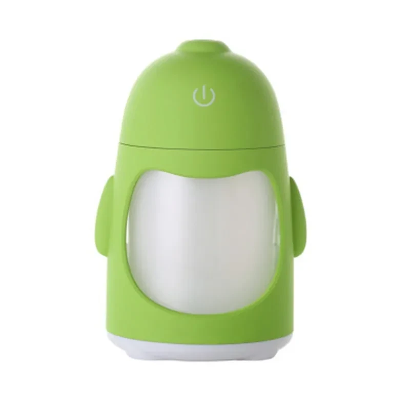 Penguin Mini USB Humidifier – 150ml Cool Mist with Night Light