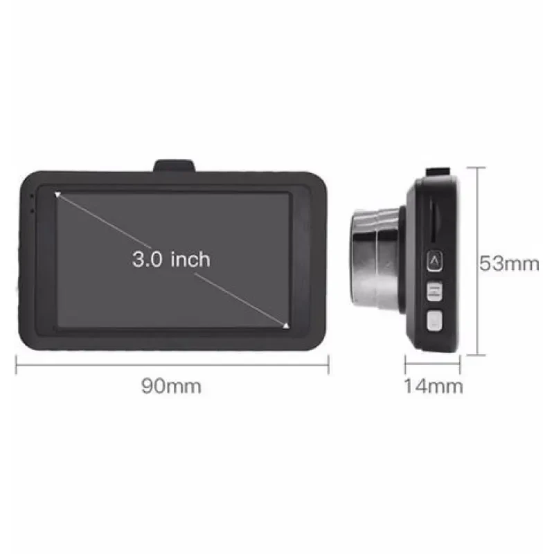 1080P HD Wide Angle Car DVR Camera with Night Vision & Motion Detect