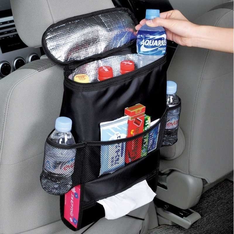 Thermal Car Seat Organizer Bag – Insulated Storage for Backseat