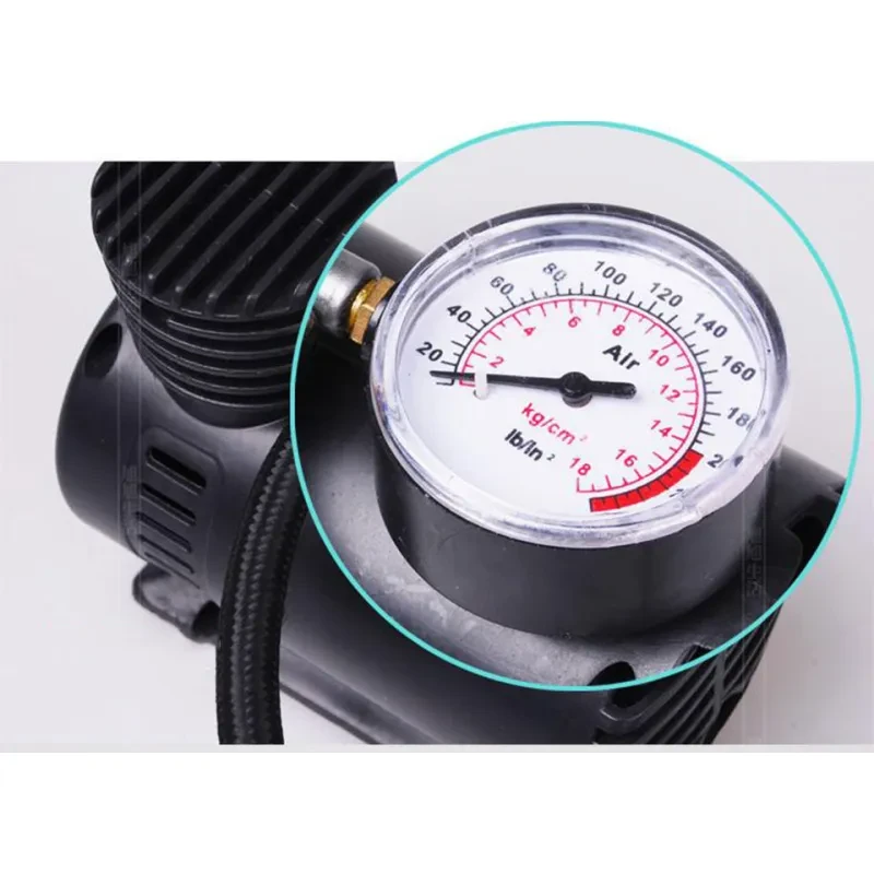 300Psi 12V Portable Air Compressor Pump – Mini Tyre Inflator for Car