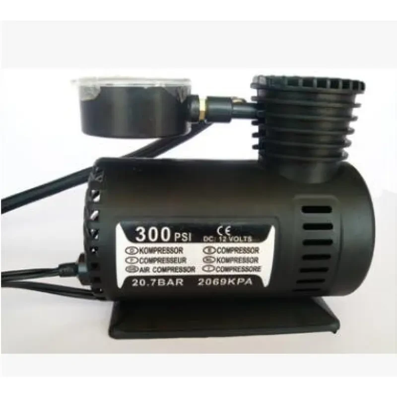 300Psi 12V Portable Air Compressor Pump – Mini Tyre Inflator for Car