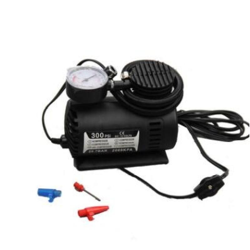 300Psi 12V Portable Air Compressor Pump – Mini Tyre Inflator for Car