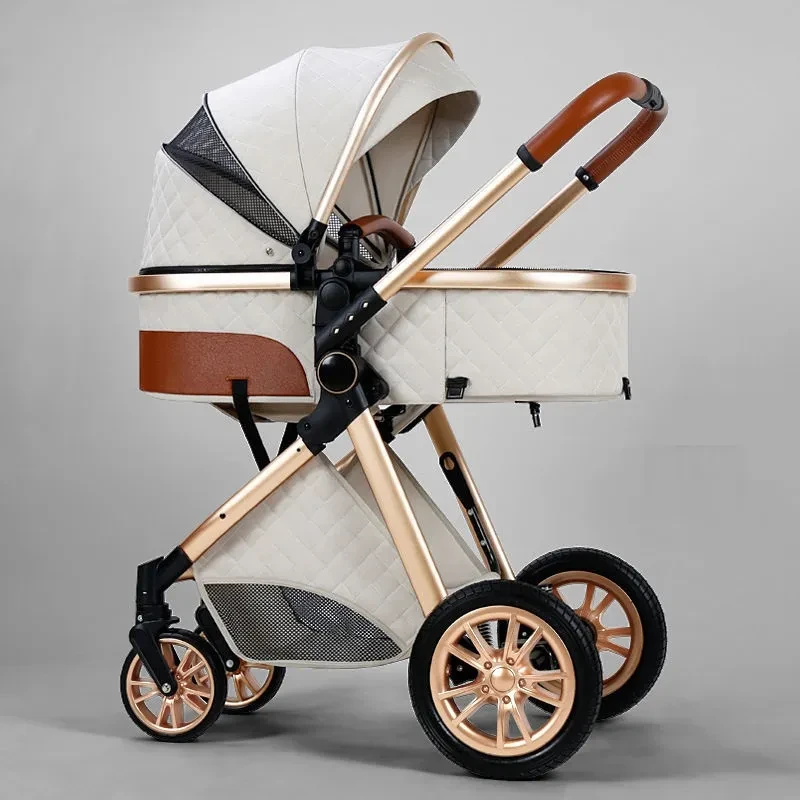 Luxury 3-in-1 Baby Stroller Folding Trolley & Carrier