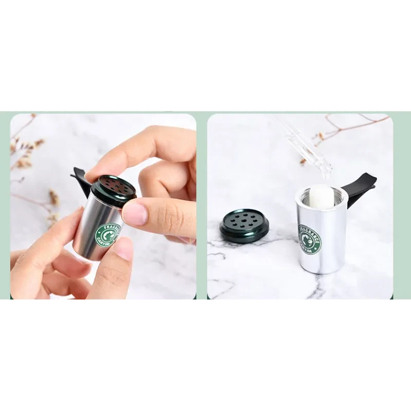 Gulong Car Solid Perfume – Men’s Alloy Fragrance Coffee Cup Style