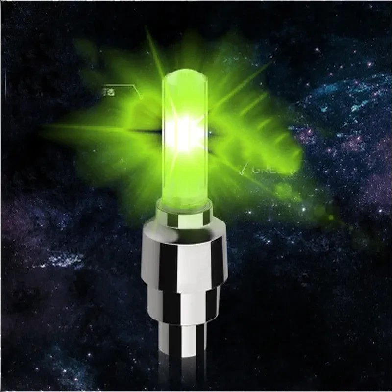 Multicolor LED Tire Valve Lights – Flashing Car & Bike Wheel Lamps