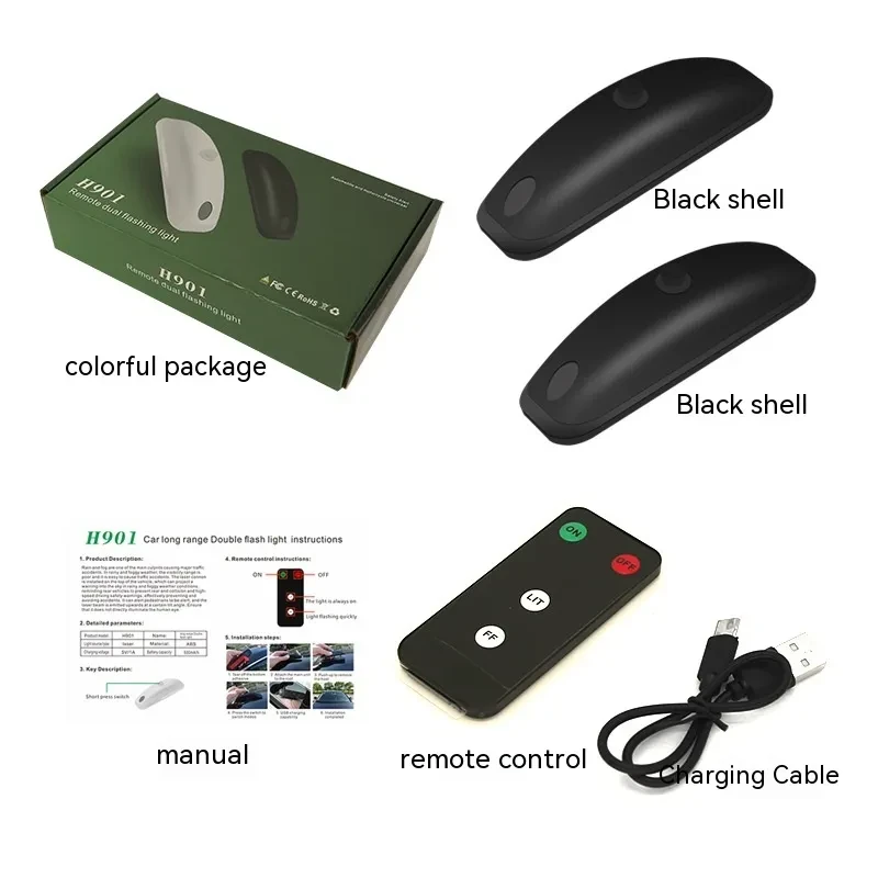 Car Strobe Light with Remote – Anti-Collision Fog LED Beacon