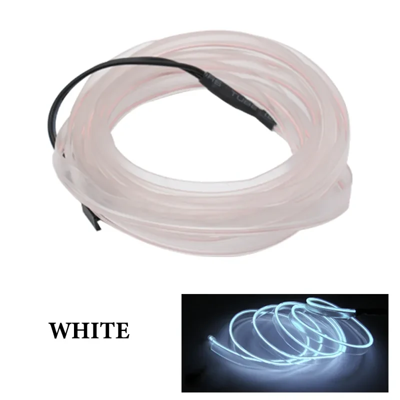 5M EL Cold Light Strip – 12V Car Interior Ambient LED Trim