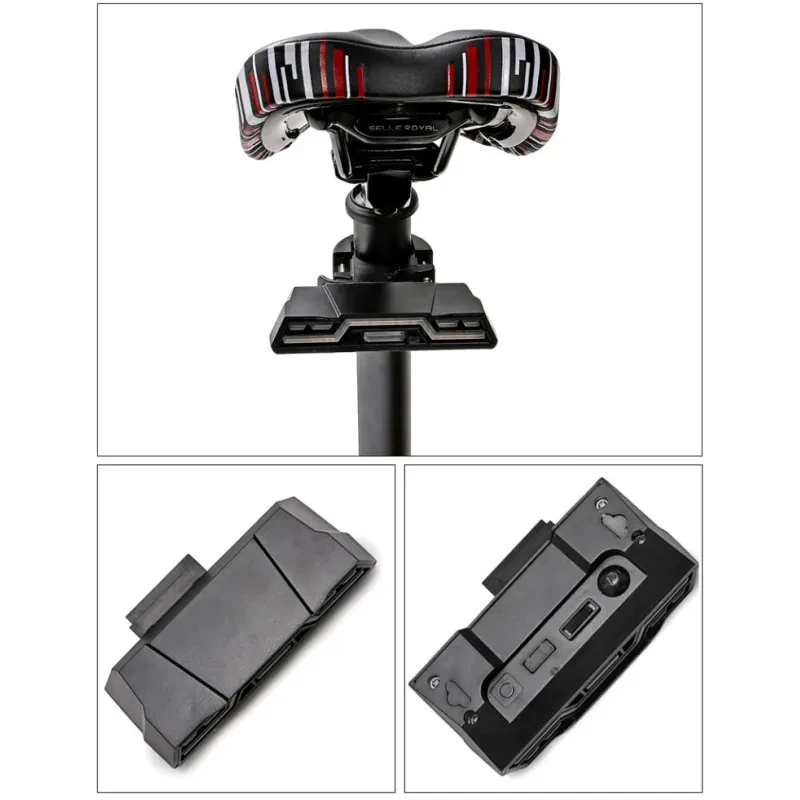 USB Rechargeable Bicycle Tail Light – Waterproof, 3 Colors, 2000mAh