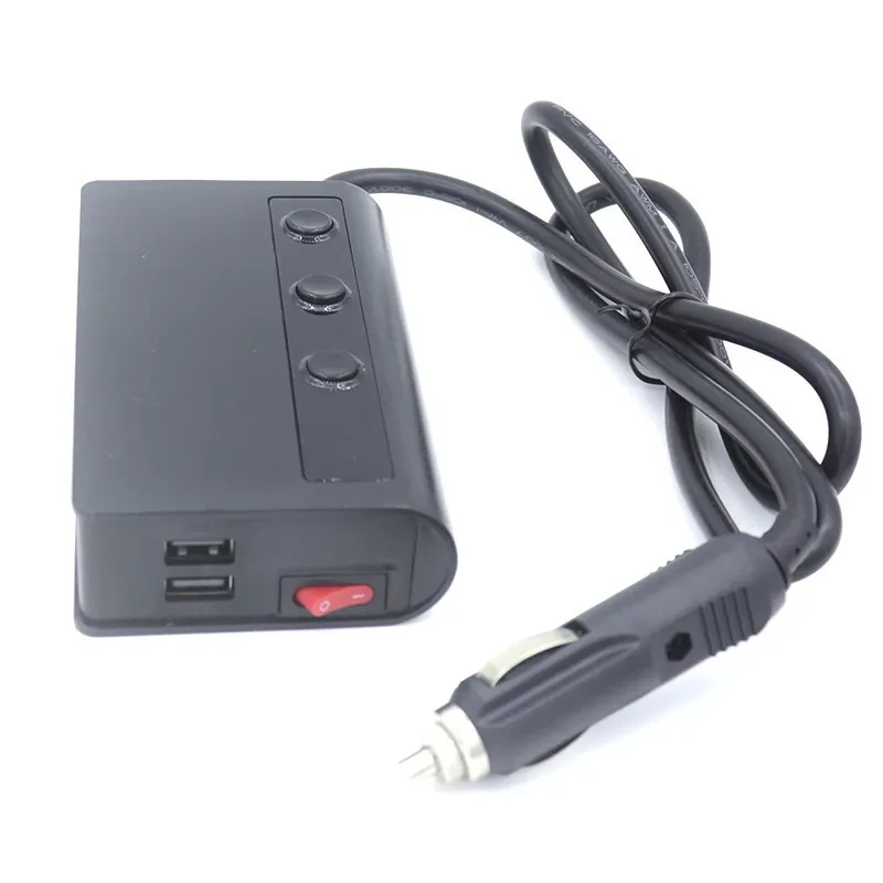 High Power 3-in-1 Car Cigarette Lighter Splitter with QC3.0 Charger