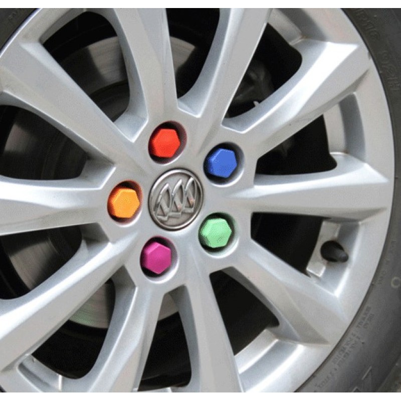 20Pcs Silicone Wheel Nut Covers – Car Rim Bolt Cap Set (19mm)