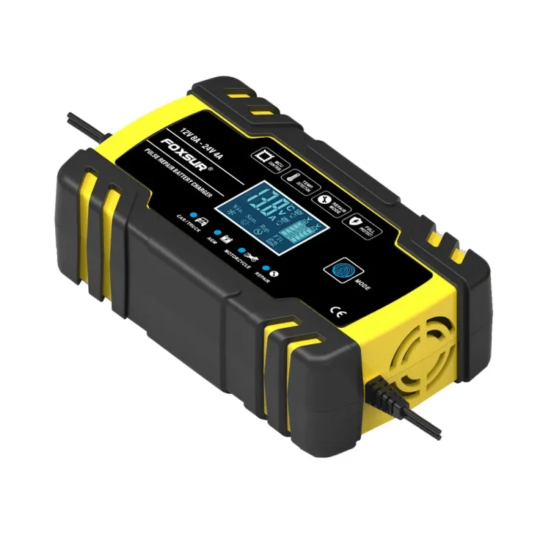Motorcycle Pulse Battery Charger – 12V Smart 3-Stage Maintainer