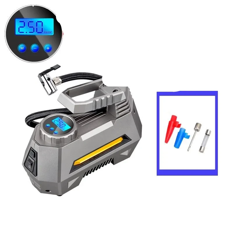 PowerInflate 12V Air Compressor – Auto Shutoff & Flashlight