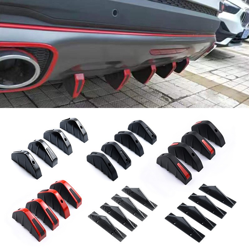 Universal Triangle Rear Spoiler – Carbon Fiber Style Lip Kit